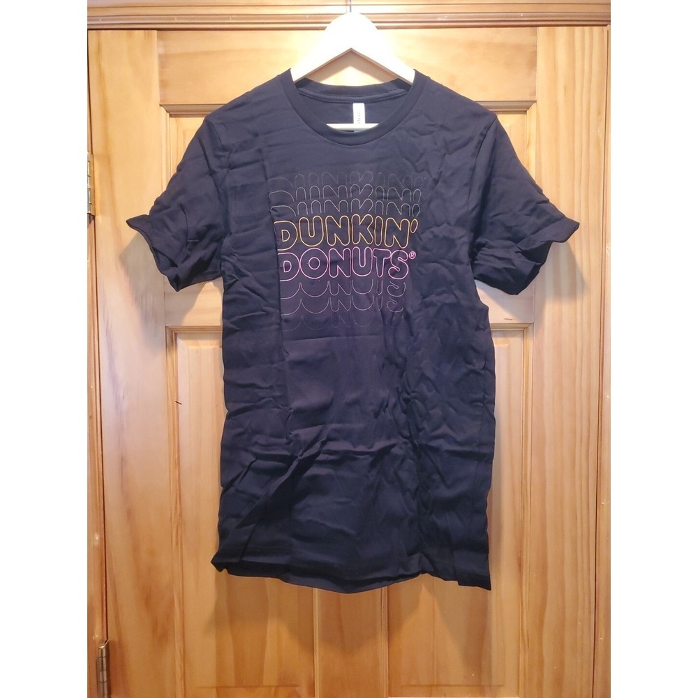 New Dunkin Donuts T‎ Shirt Mens Size Medium Black